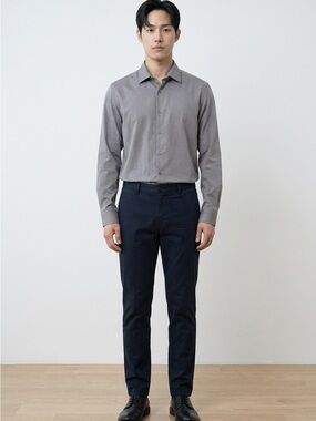 Apt. 9 Men's Gray Long-Sleeve Button-Down Shirt